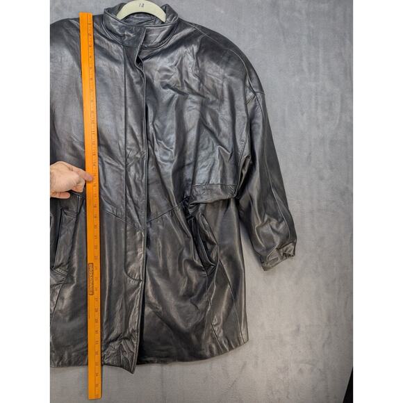 George Kriss by Maryse Roye Leather Jacket Made in Canada Womens Size 10 Vintage - Picture 7 of 12